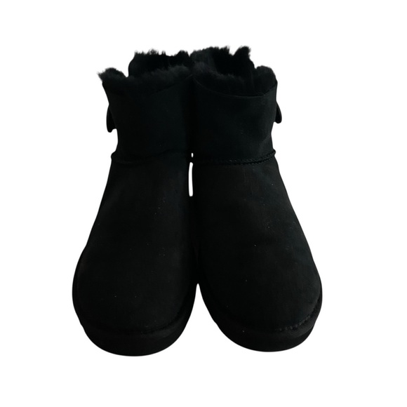 NWT UGG Bailey Button II Black Winter Boots with Plush Lining Women 10 - Picture 8 of 10